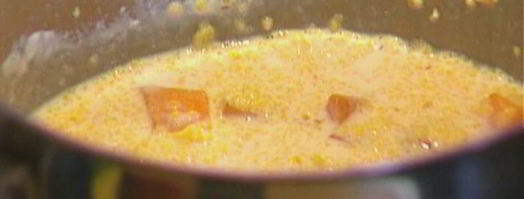 кукурузная каша с тыквой и грецкими орехами. Шаг 7