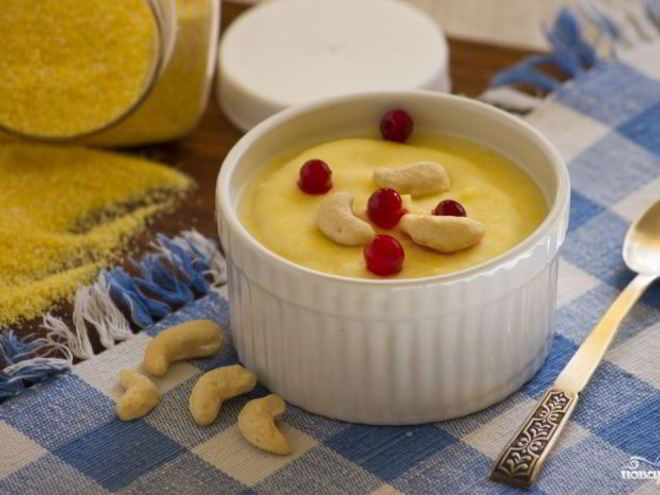 Рецепт молочной кукурузной каши