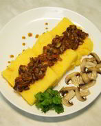 Полента с грибами