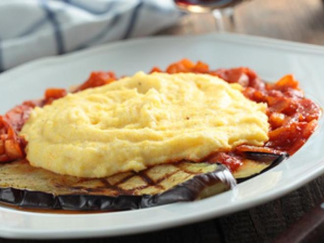 Рецепт поленты с овощами