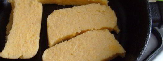 полента, жаренная с грибами и соусом дор блю. Шаг 12