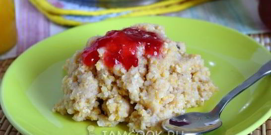 Постная кукурузная каша