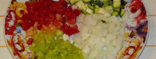 запеченная полента с овощами. Шаг 3