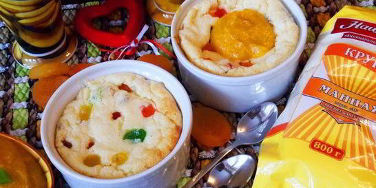 Гурьевская каша с цукатами