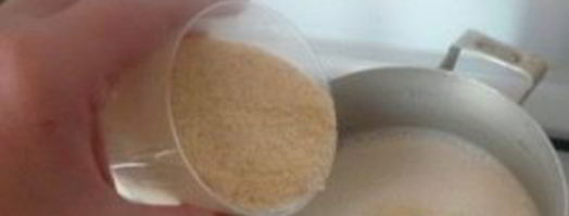 густая манная каша. Шаг 3