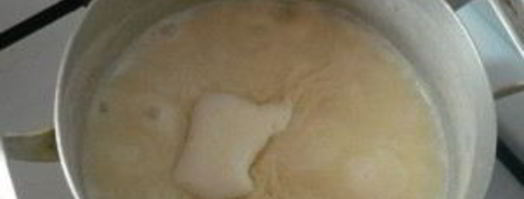 густая манная каша. Шаг 4