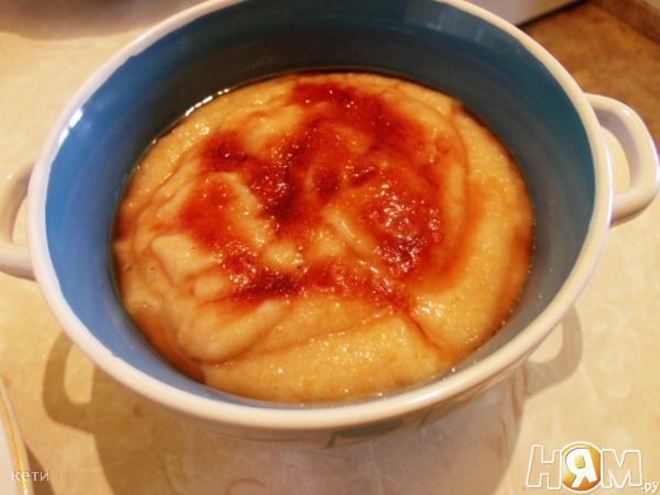 Рецепт каши манной с яблоками