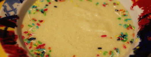 манная каша на молоке с желтком. Шаг 7