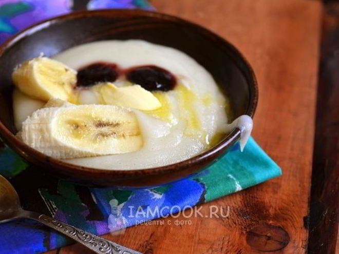 Рецепт манной каши на сухом молоке