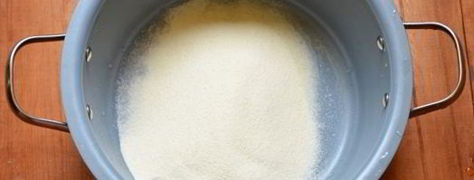 манная каша на сухом молоке. Шаг 6