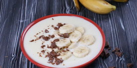 Манная каша с бананом