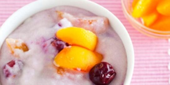 Манная каша с фруктами в мультиварке