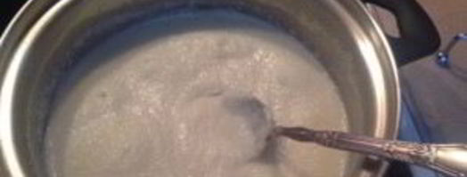 манная каша с медом. Шаг 5