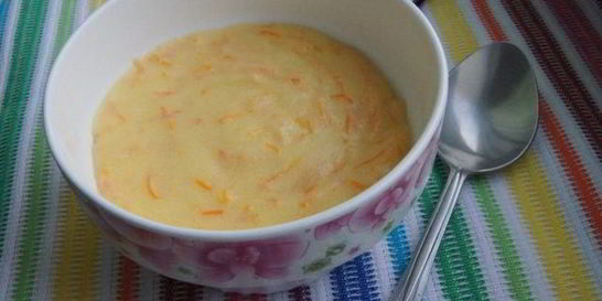Манная каша с морковью