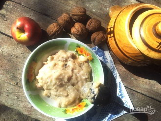 Рецепт манной каши в духовке