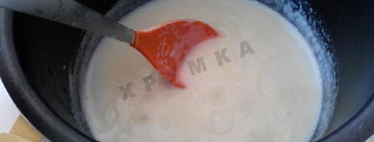 манная каша в мультиварке на молоке и воде. Шаг 6