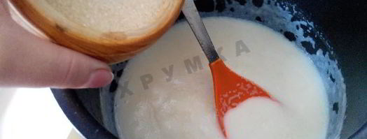 манная каша в мультиварке на молоке и воде. Шаг 7