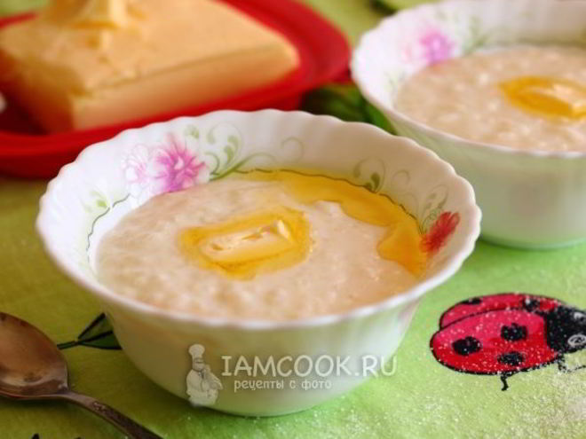 Рецепт молочной каши из риса и манки