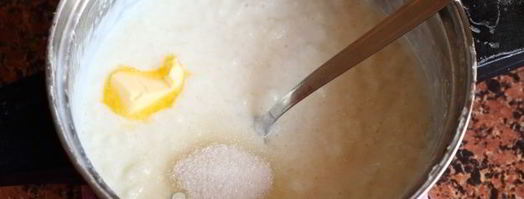 молочная каша из риса и манки. Шаг 12