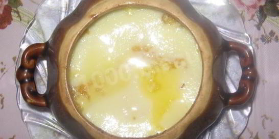 Молочная каша пшеничная с тыквой в горшочке на молоке