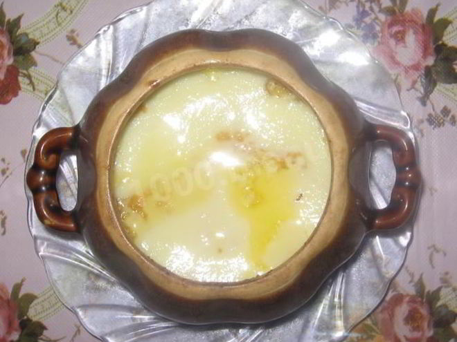 Рецепт молочной каши пшеничной с тыквой в горшочке на молоке