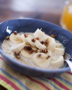 Овсяная каша с бананом