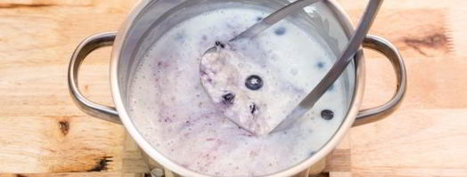 овсяная каша с черникой. Шаг 12