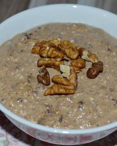 Ленивая овсянка с черносливом