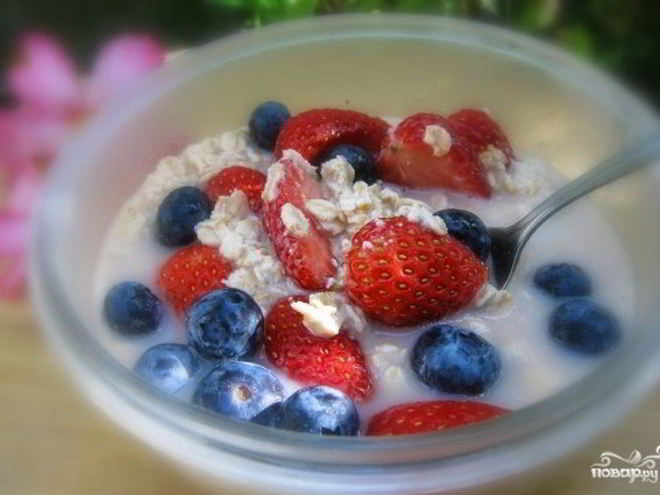 Рецепт ленивой овсянки в банке