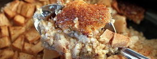 ночная овсяная каша с яблоками и орехами в мультиварке. Шаг 6