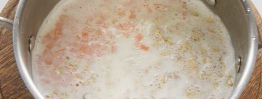 овсяная каша на молоке с тыквой и изюмом. Шаг 11