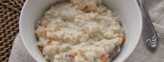 овсяная каша на молоке с тыквой и изюмом. Шаг 13