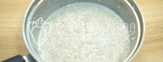 овсяная каша на молоке. Шаг 4