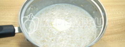 овсяная каша на молоке. Шаг 5