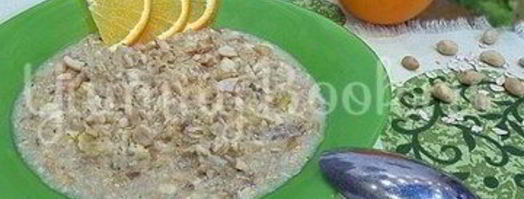 овсяная каша с апельсином и арахисом. Шаг 8