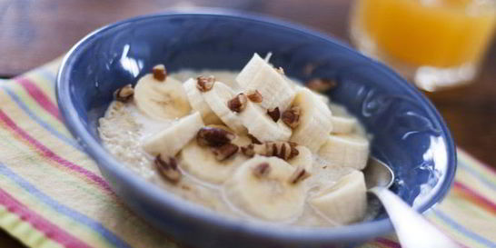 Овсяная каша с бананом