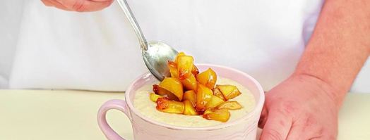 овсяная каша с изюмом и персиками. Шаг 7