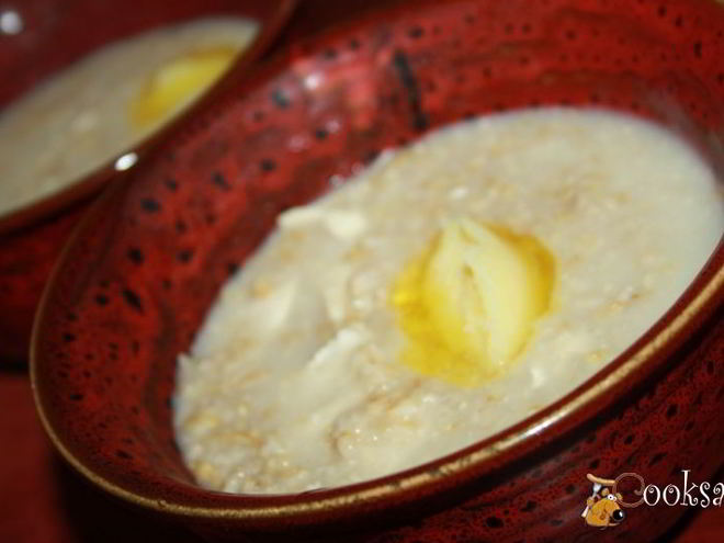 Рецепт овсяной каши с курочкой и топленым сливочным маслом
