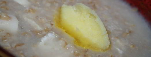 овсяная каша с курочкой и топленым сливочным маслом. Шаг 5