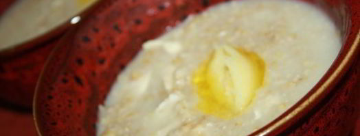 овсяная каша с курочкой и топленым сливочным маслом. Шаг 6