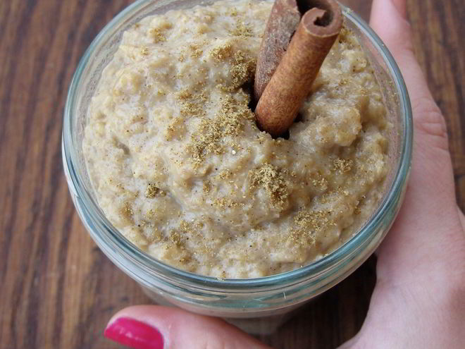 Рецепт овсяной каши с масалой и черным чаем