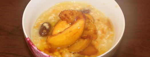 овсяная каша с нектаринами. Шаг 10