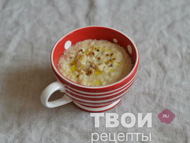 Рецепт овсяной каши с сыром и оливковым маслом