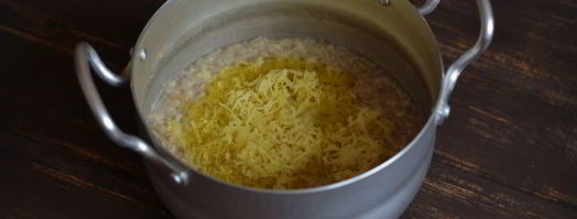 овсяная каша с сыром и оливковым маслом. Шаг 6