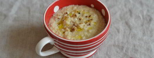 овсяная каша с сыром и оливковым маслом. Шаг 8