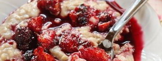 овсяная каша с ягодами, апельсином и корицей. Шаг 4