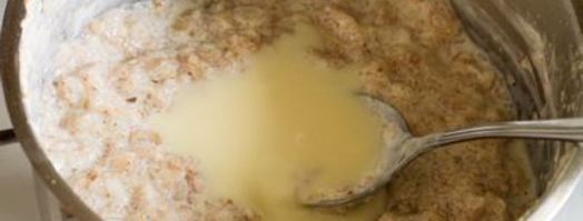 овсяная каша со сгущенкой и манго. Шаг 11