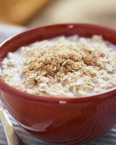 Овсянка с кефиром на завтрак