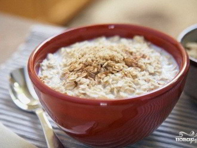 Рецепт овсянки с кефиром на завтрак