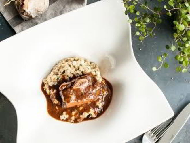 Рецепт овсянки с копчеными говяжьими ребрами